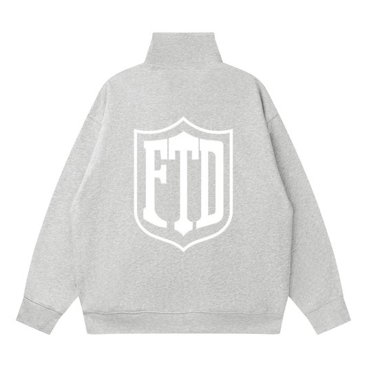 FTD From The Dirt No Really From The Dirt Collective DirtDept. Quarter-Zip Drop Shoulder Sweatshirt