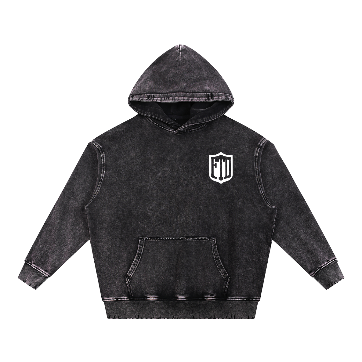 FTD From The Dirt Snow Wash Heavyweight  Hoodie