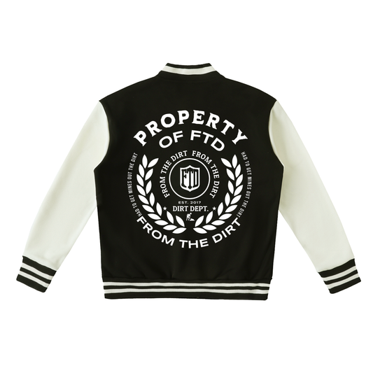 Property Of FTD Two-Tone Fleeced Varsity Jacket