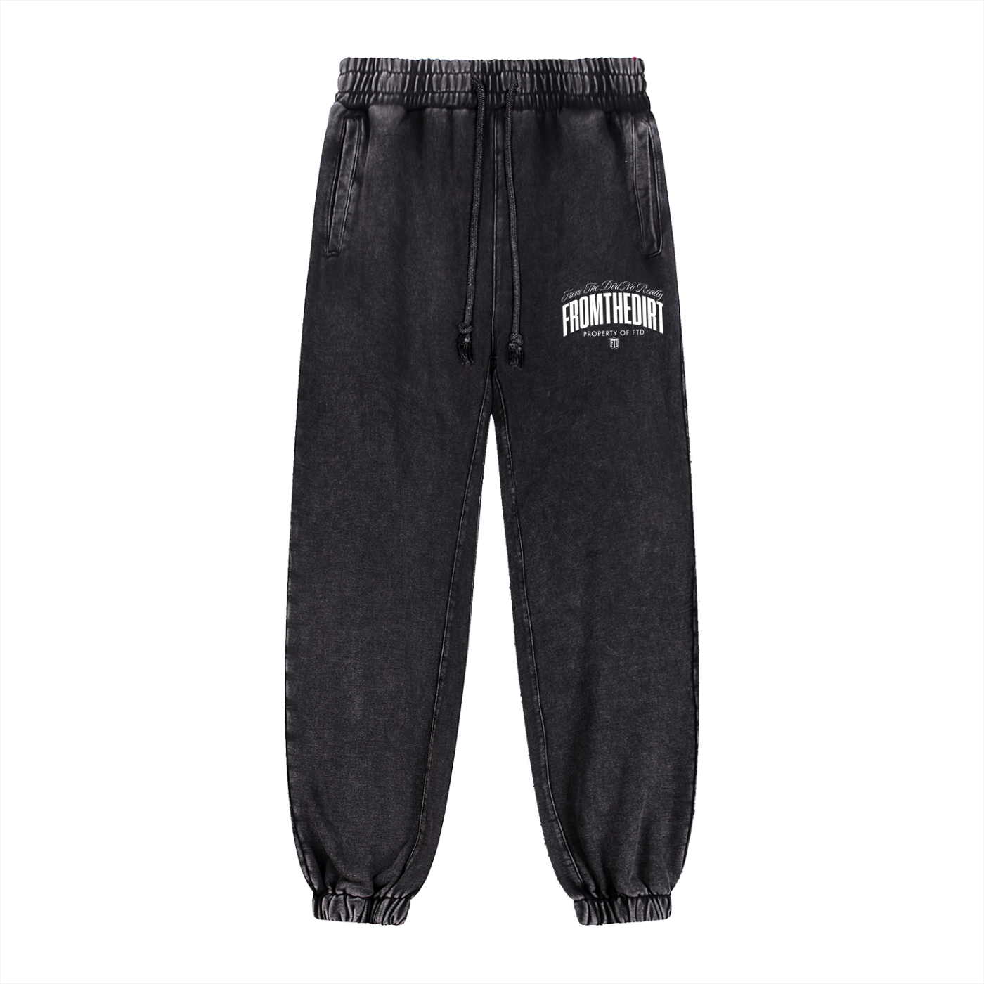 FTD No Really From The Dirt Snow Wash Heavyweight Jogged Sweatpants