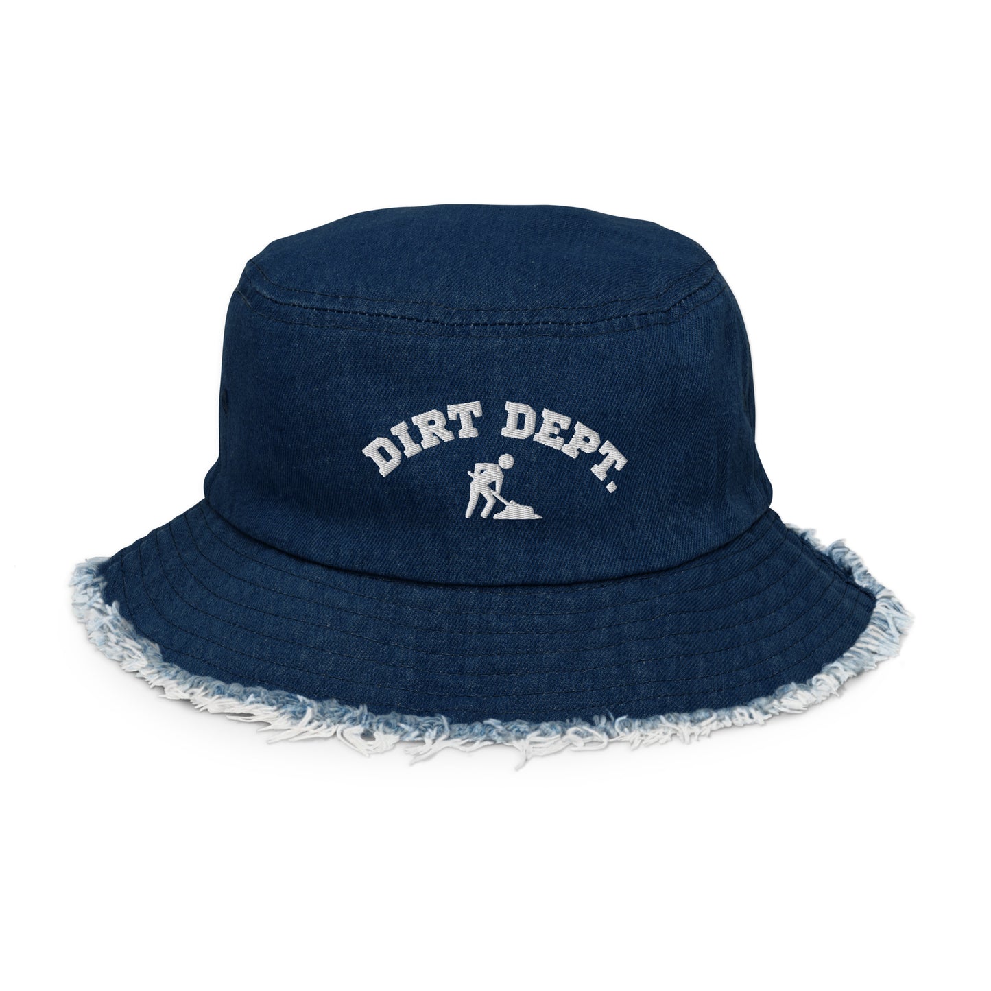FTD DIRTDEPT. Distressed denim bucket hat