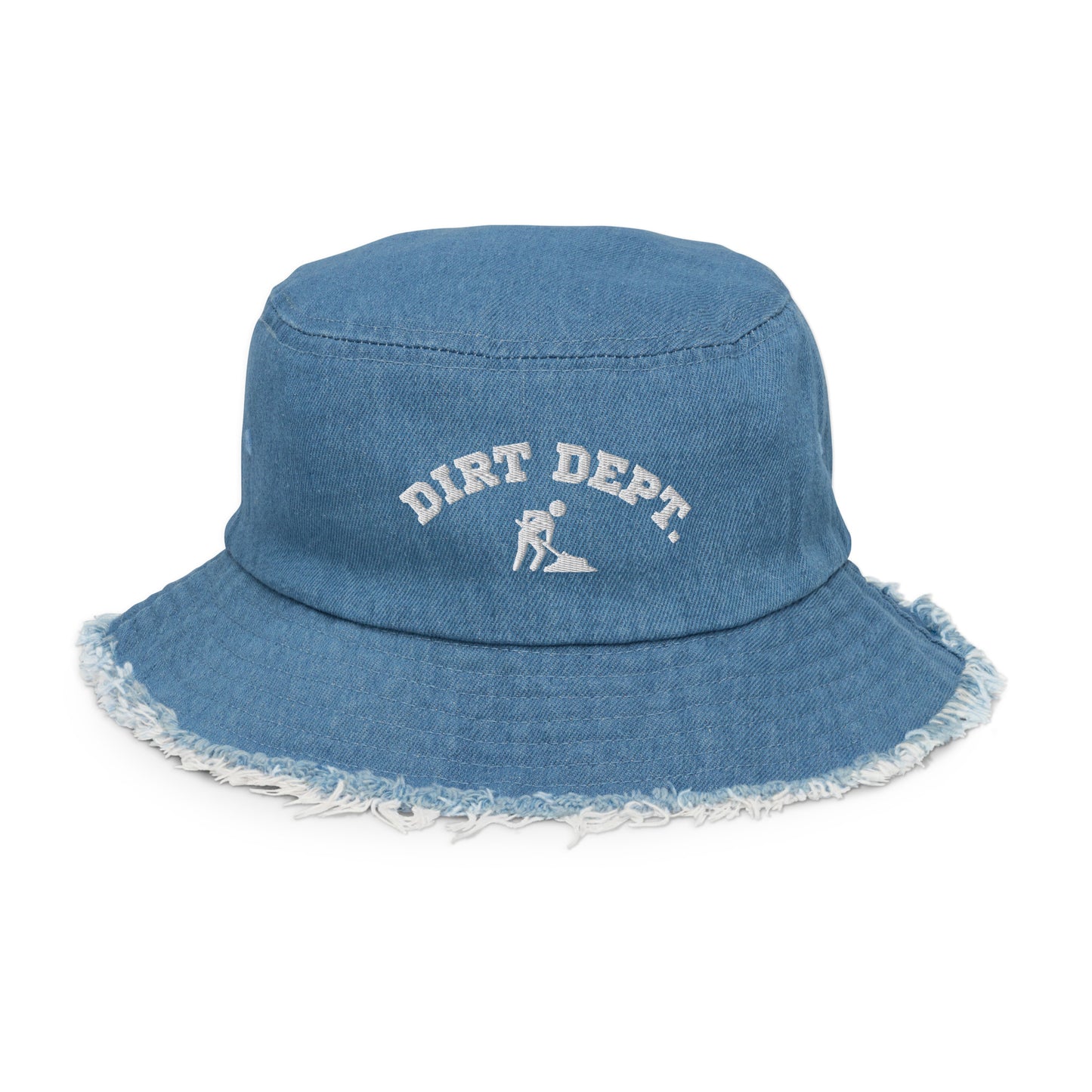 FTD DIRTDEPT. Distressed denim bucket hat