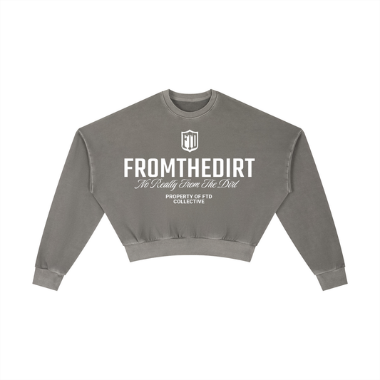 FTD From The Dirt Collective Vintage Washed Cropped Sweatshirt
