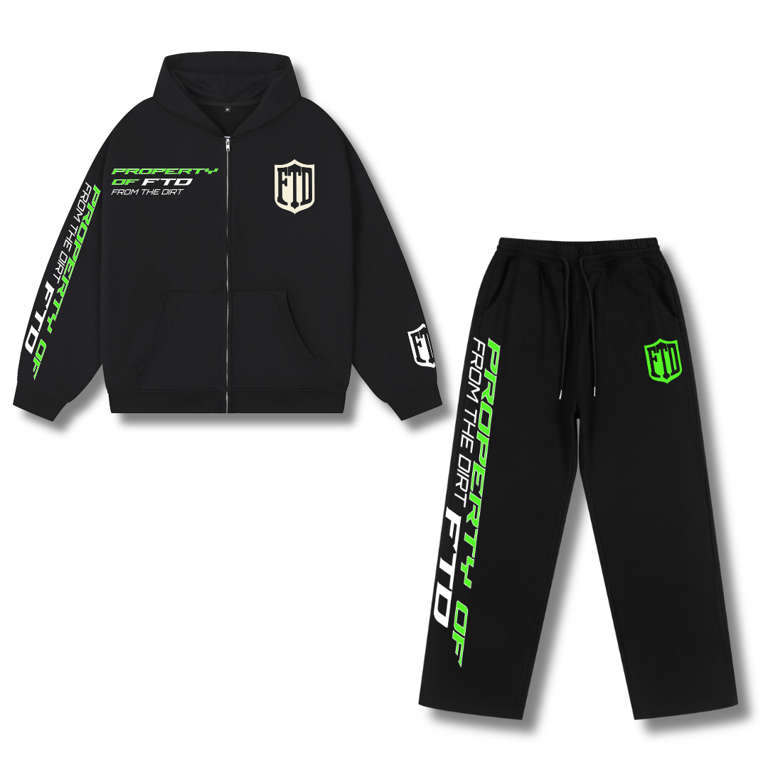 Property Of FTD Zip Up Sweatsuit - FTD MERCH BY DREW™