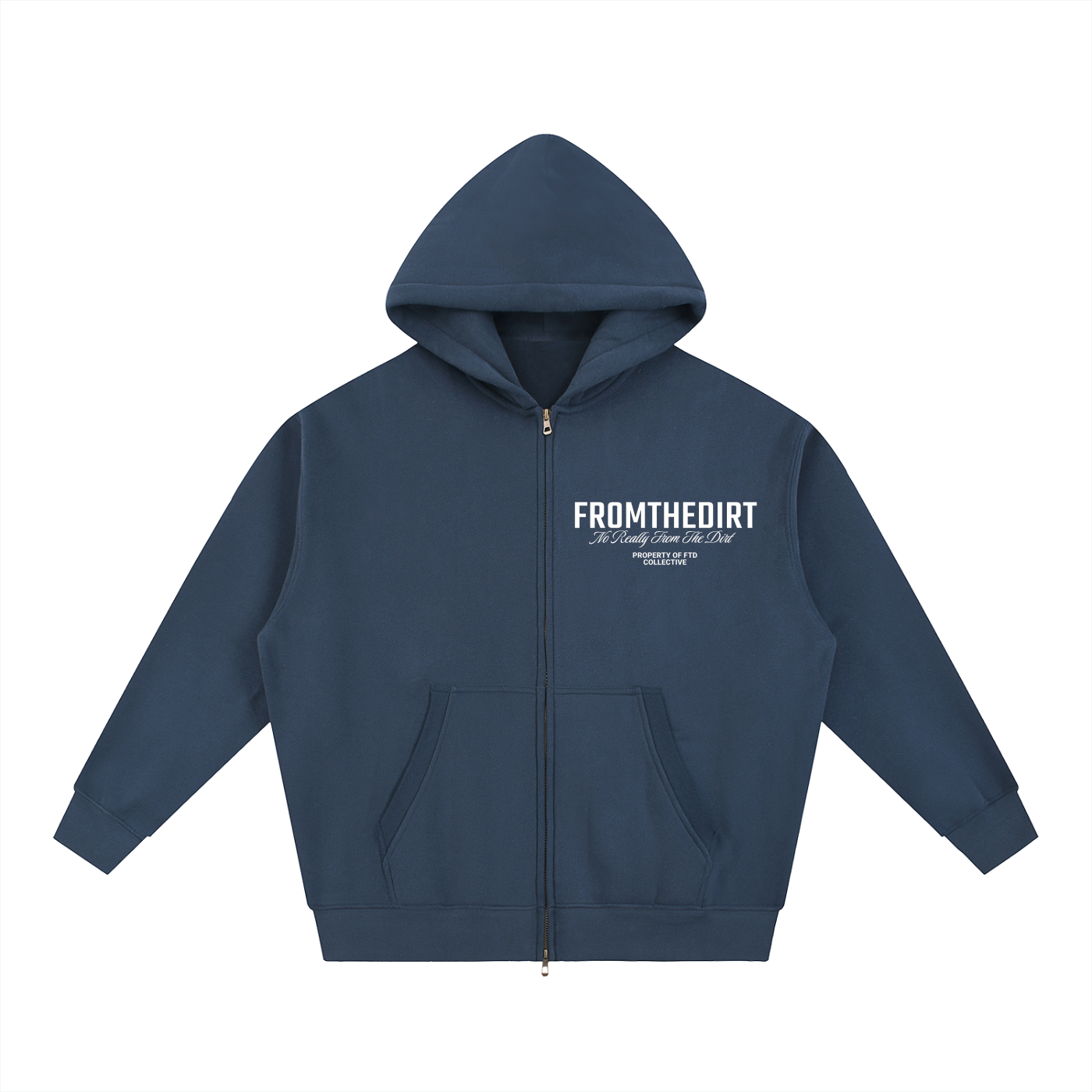 FTD From The Dirt Collective Essential Oversized Fleece Boxy Hoodie