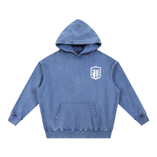 FTD From The Dirt Snow Wash Heavyweight  Hoodie