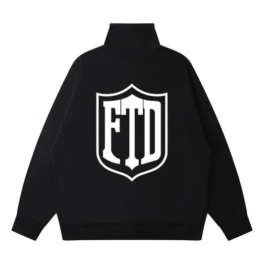 FTD From The Dirt No Really From The Dirt Collective DirtDept. Quarter-Zip Drop Shoulder Sweatshirt