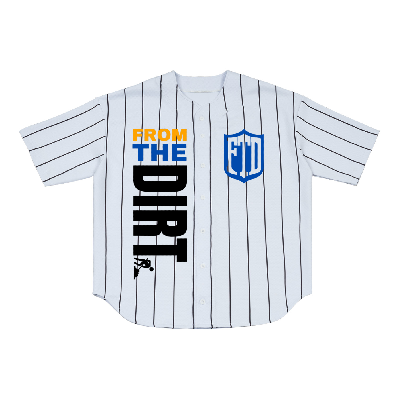 FTD From The Dirt DirtDept. Pinstripe Baseball Jersey