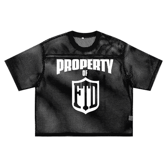 PROPERTY OF FTD See through Boxy Net Jersey
