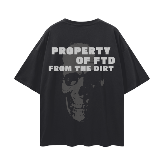 Property OF FTD Skull Loose Drop Shoulder T-Shirt