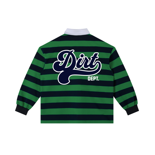 FTD DirtDept. Color Block Stripe Polo Shirt