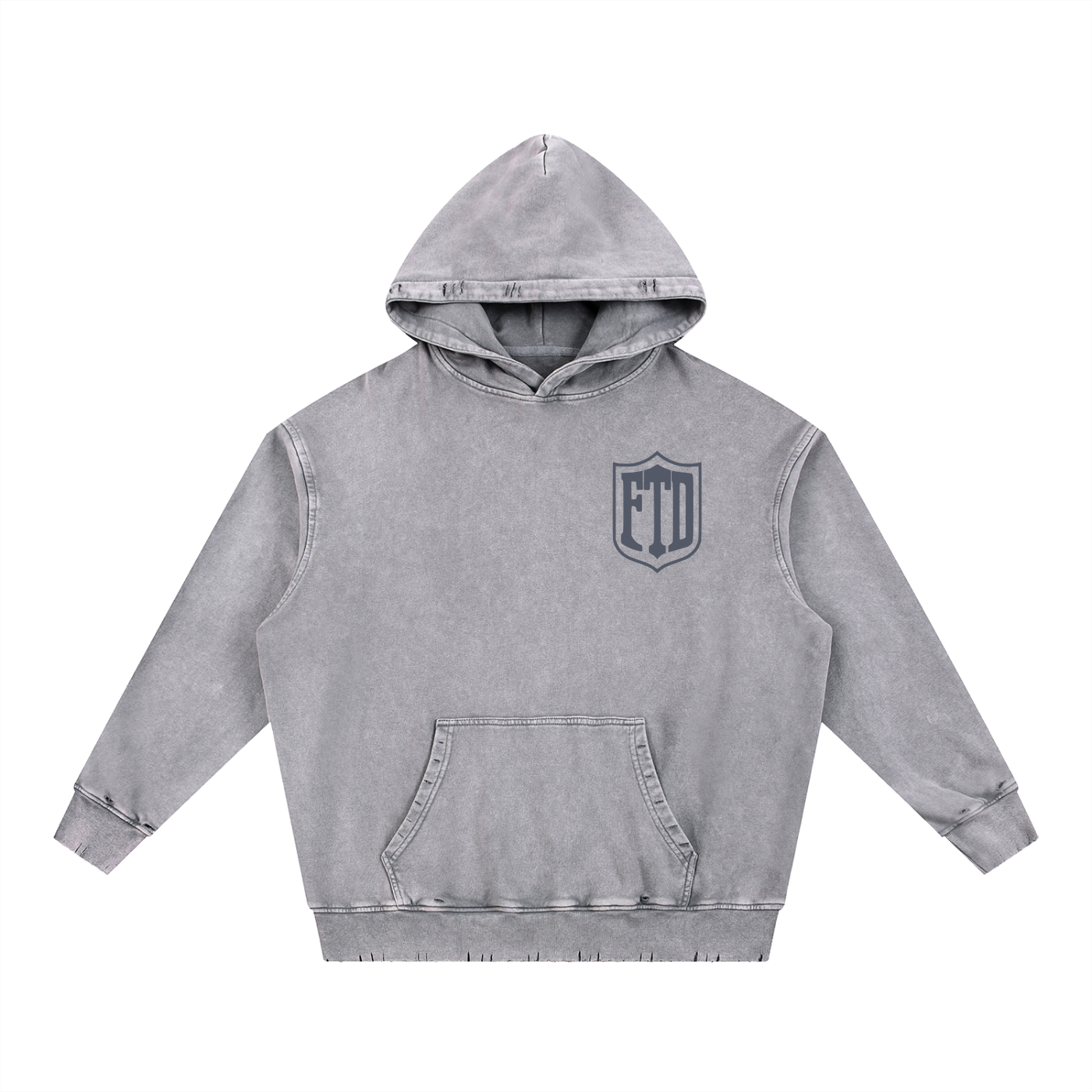 FTD From The Dirt Snow Wash Heavyweight  Hoodie