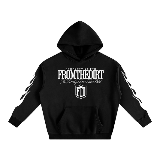 Property Of FTD No Really From The Dirt Oversize Fleeced Hoodie
