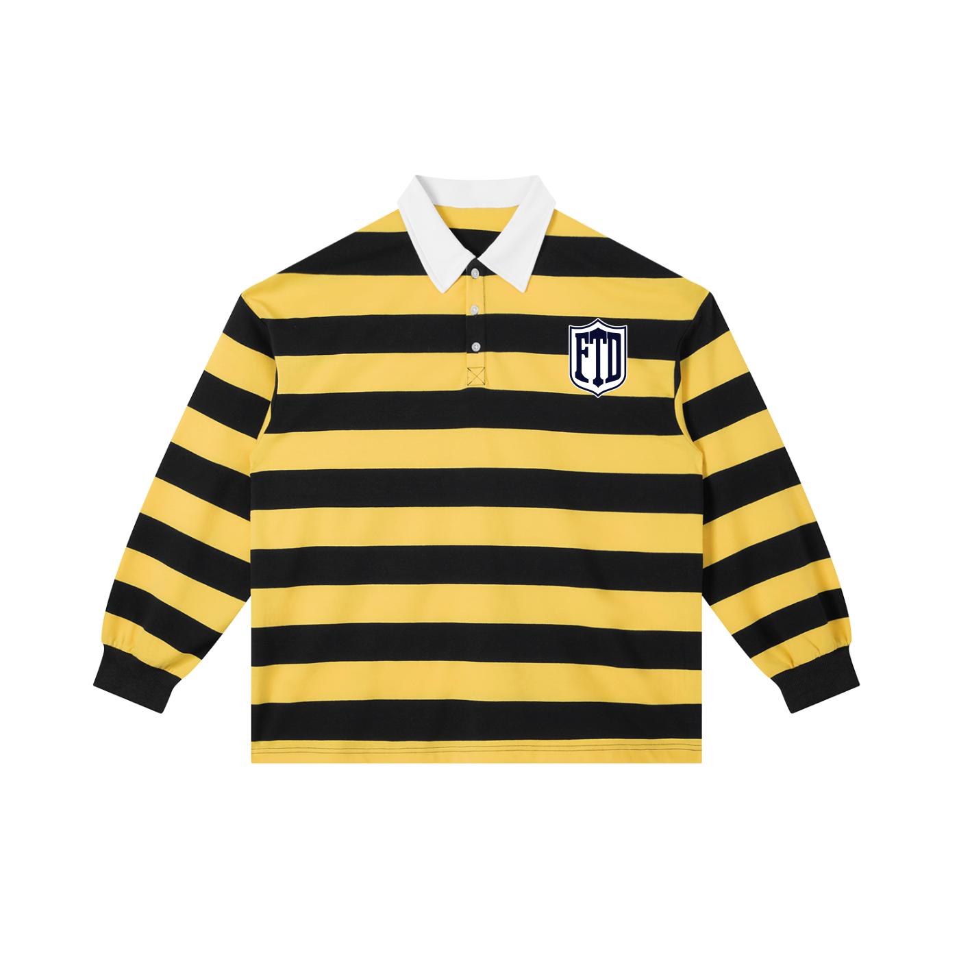 FTD DirtDept. Color Block Stripe Polo Shirt