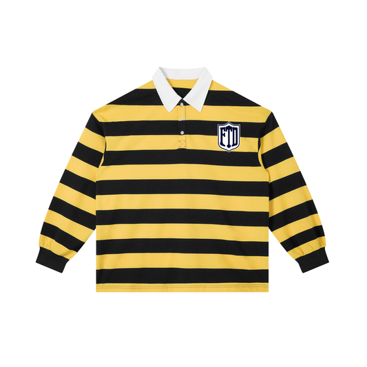 FTD DirtDept. Color Block Stripe Polo Shirt