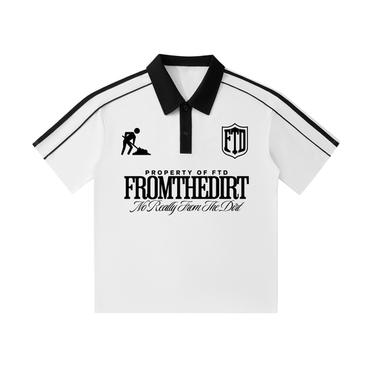 From The Dirt No Really From The Dirt FTD Contrast Collar Short-Sleeve Polo Shirt