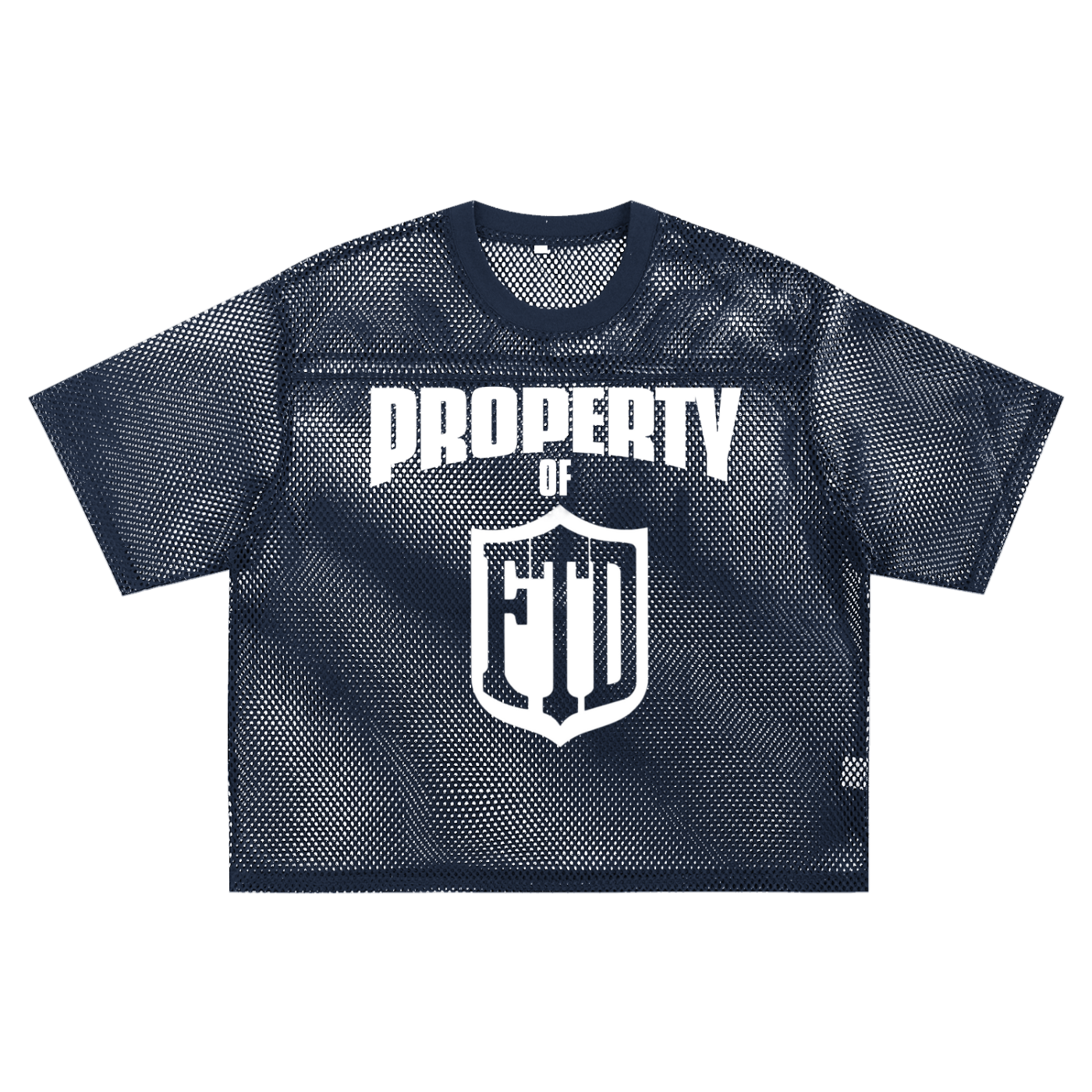 PROPERTY OF FTD See through Boxy Net Jersey
