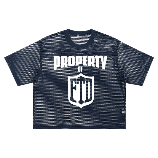 PROPERTY OF FTD See through Boxy Net Jersey