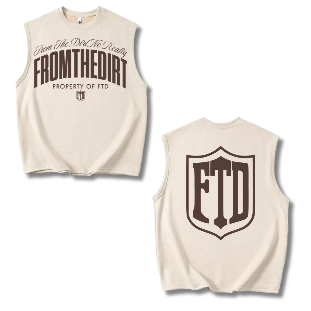 From The Dirt No Really,From The Dirt FTD Sleeveless Oversized T-Shirt