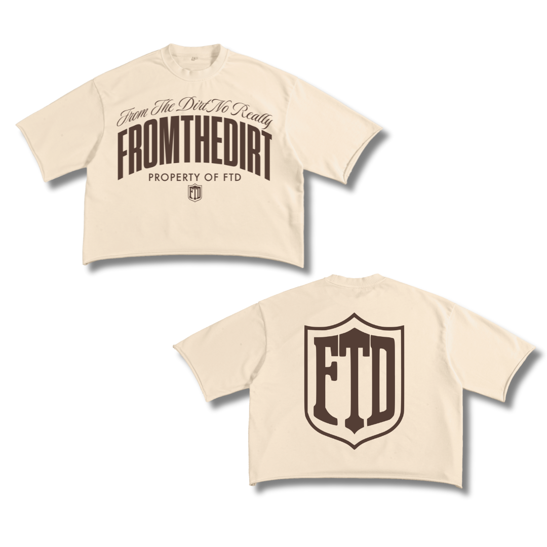 From The Dirt No Really,From The Dirt FTD Raw Edge Oversized T-Shirt