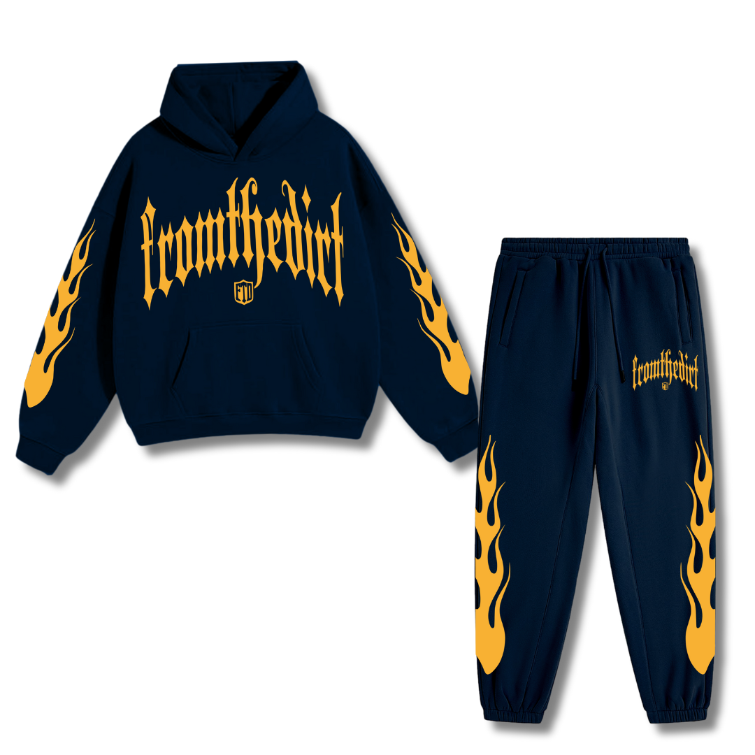 FTD From The Dirt Flame Premium Sweatsuit