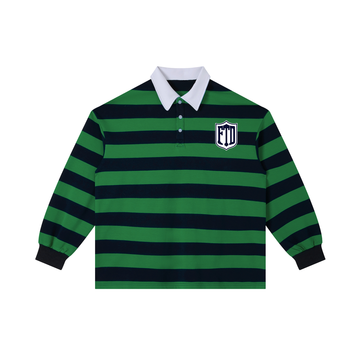 FTD DirtDept. Color Block Stripe Polo Shirt
