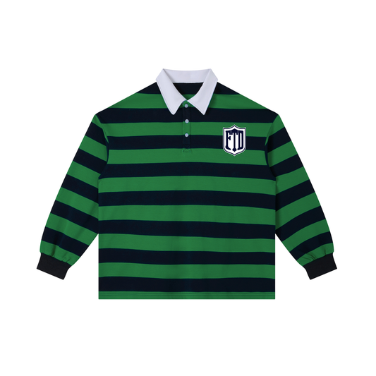 FTD DirtDept. Color Block Stripe Polo Shirt