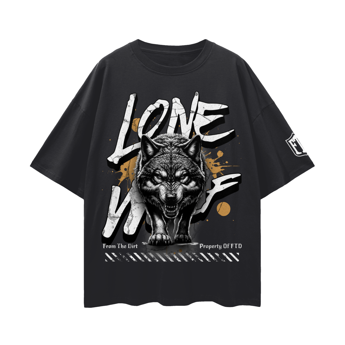 FTD Lone Wolf Loose Drop Shoulder T-Shirt