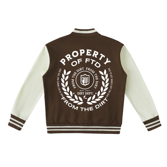 Property Of FTD Two Tone Fleeced Varsity Jacket