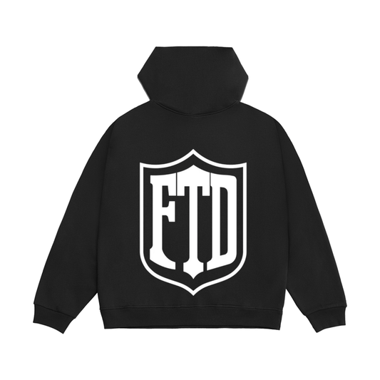 Limo Black Printed Hoody Back