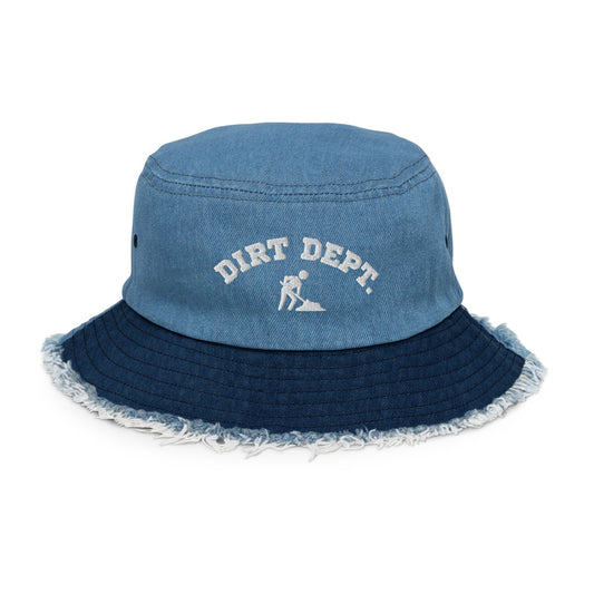 FTD DIRTDEPT. Distressed denim bucket hat