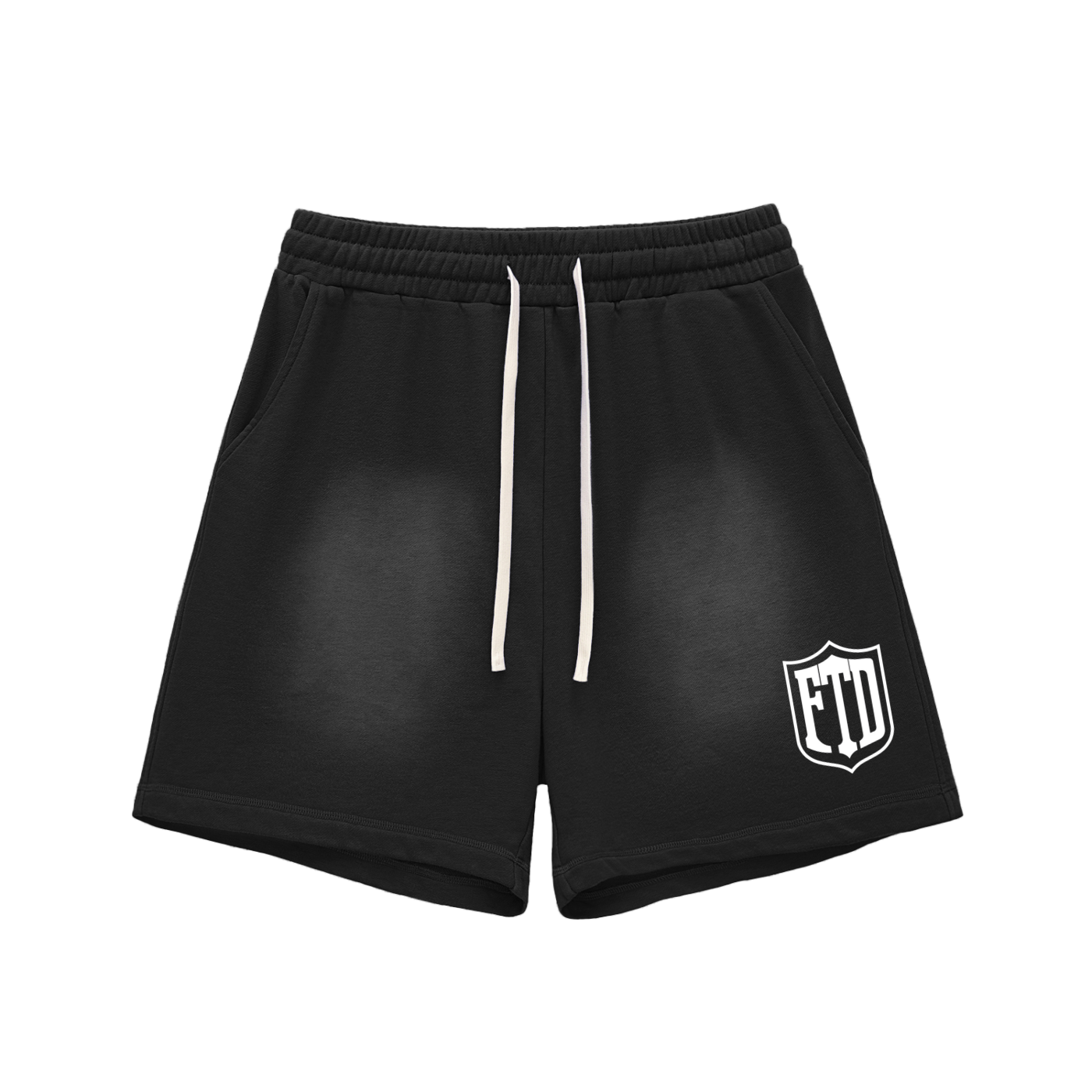 FTD Sun Fade Raw Edge Cotton Shorts