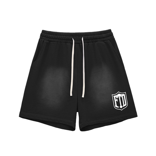 FTD Sun Fade Raw Edge Cotton Shorts