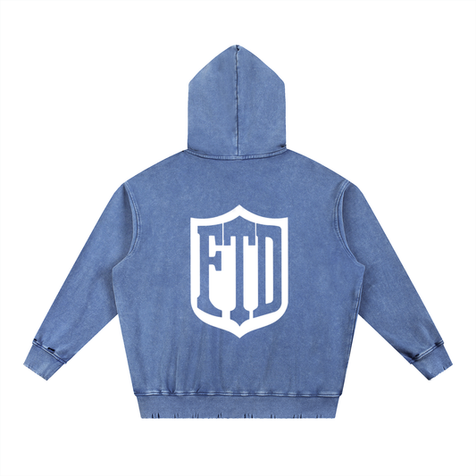 FTD From The Dirt Snow Wash Heavyweight  Hoodie